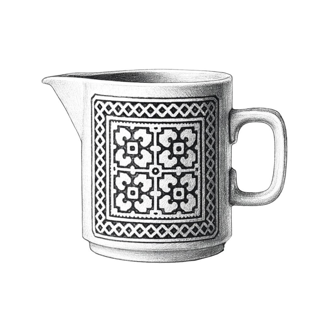 HORNSEA TAPESTRY milk pitcher
