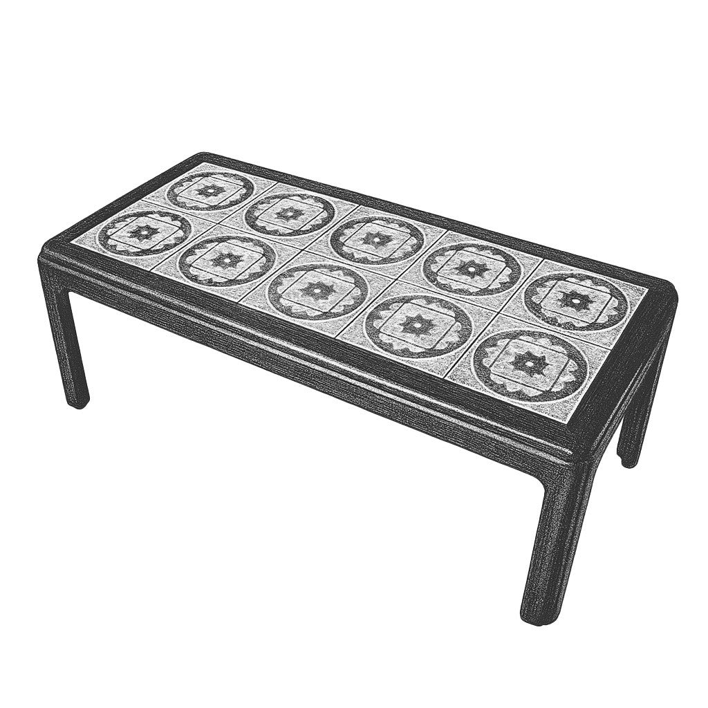 G-Plan Long John with Ceramic Tile (3533D)