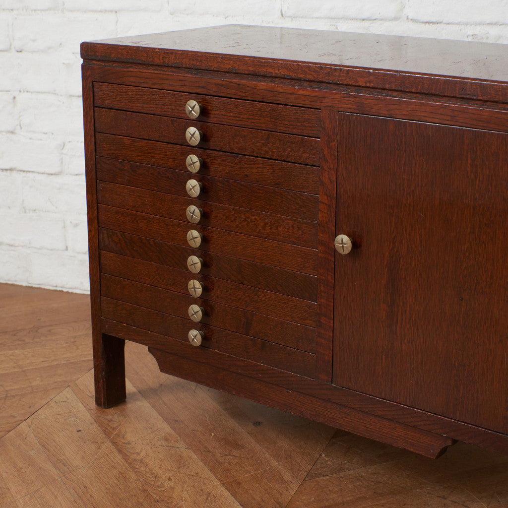 ジャパンヴィンテージ 古い木製 サイドボード