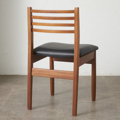 英国ヴィンテージ ラダーバック ダイニングチェア / 張替済