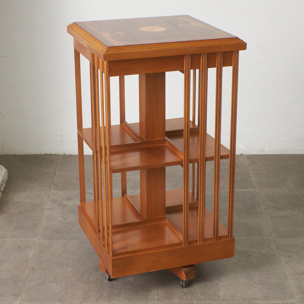 英国クラシック リボルビングブックケース