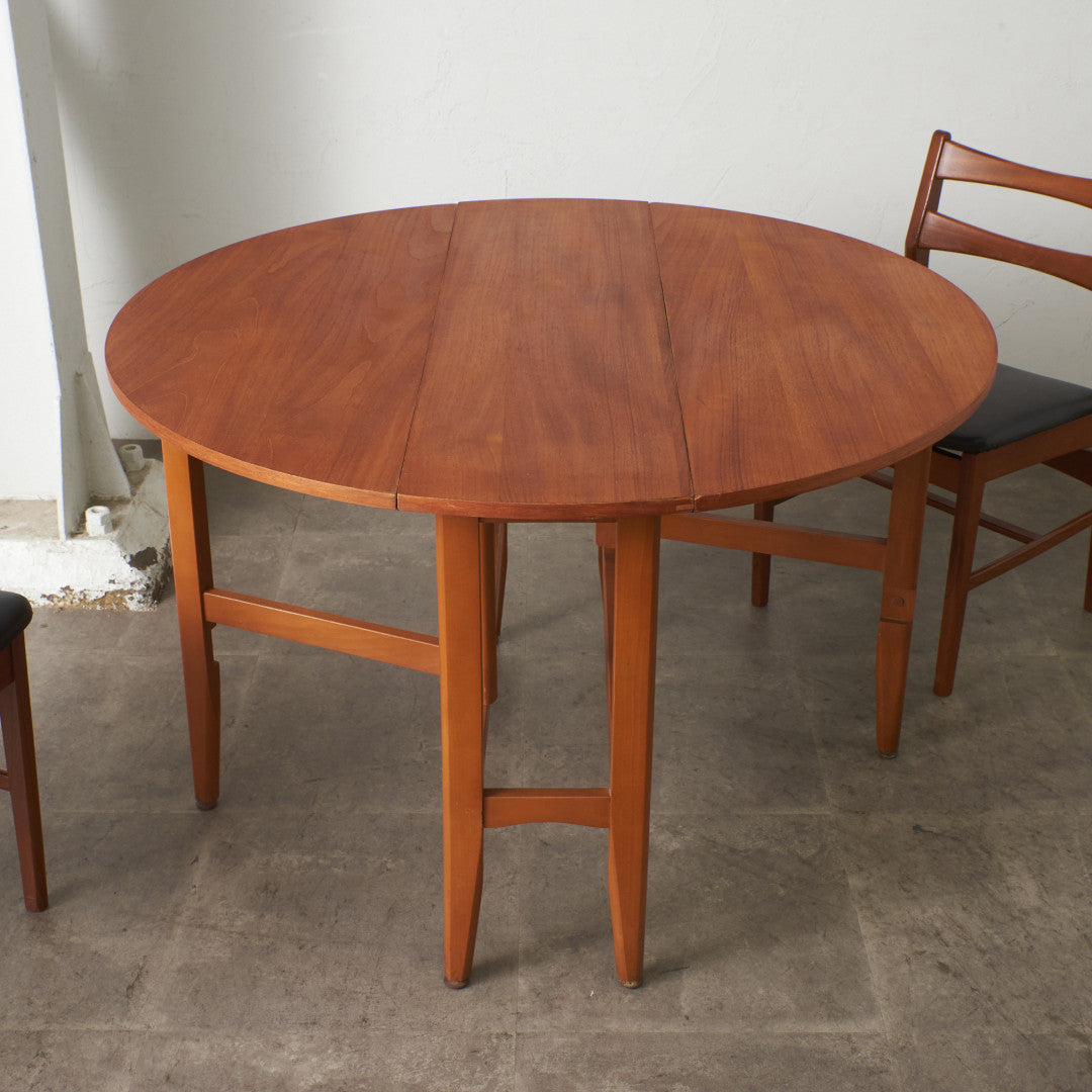 ヴィンテージ ドロップリーフ ゲートレッグテーブル