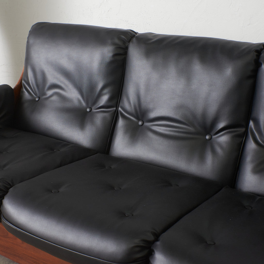 サドルシリーズ 3人掛けソファ / 張替済