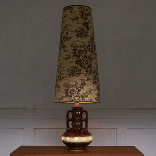 西ドイツヴィンテージ German Art Pottery テーブルランプ