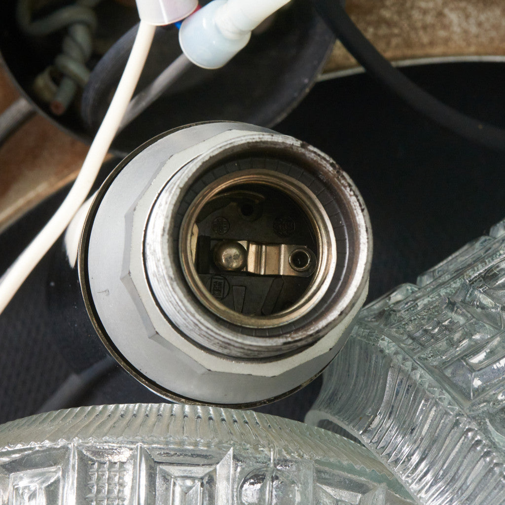 英国ヴィンテージ ガラスシェード ペンダントライト