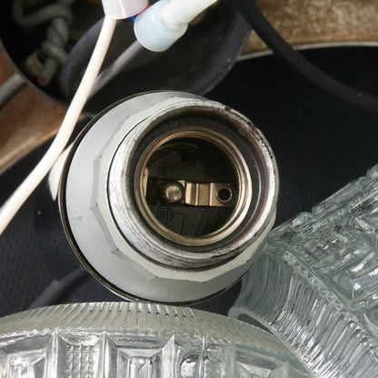 英国ヴィンテージ ガラスシェード ペンダントライト