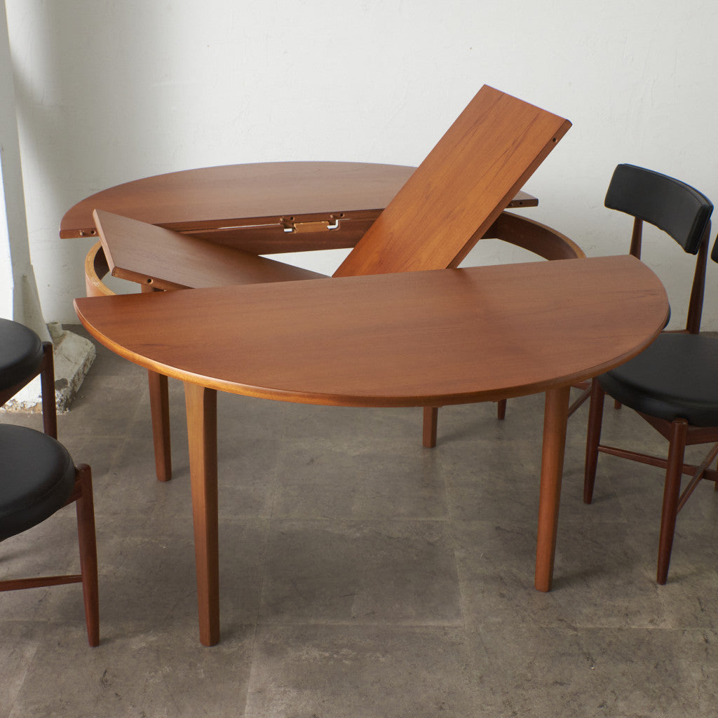 エクステンション ラウンド ダイニングテーブル