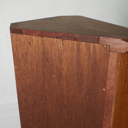 クラシック オーク材 コーナーキャビネット