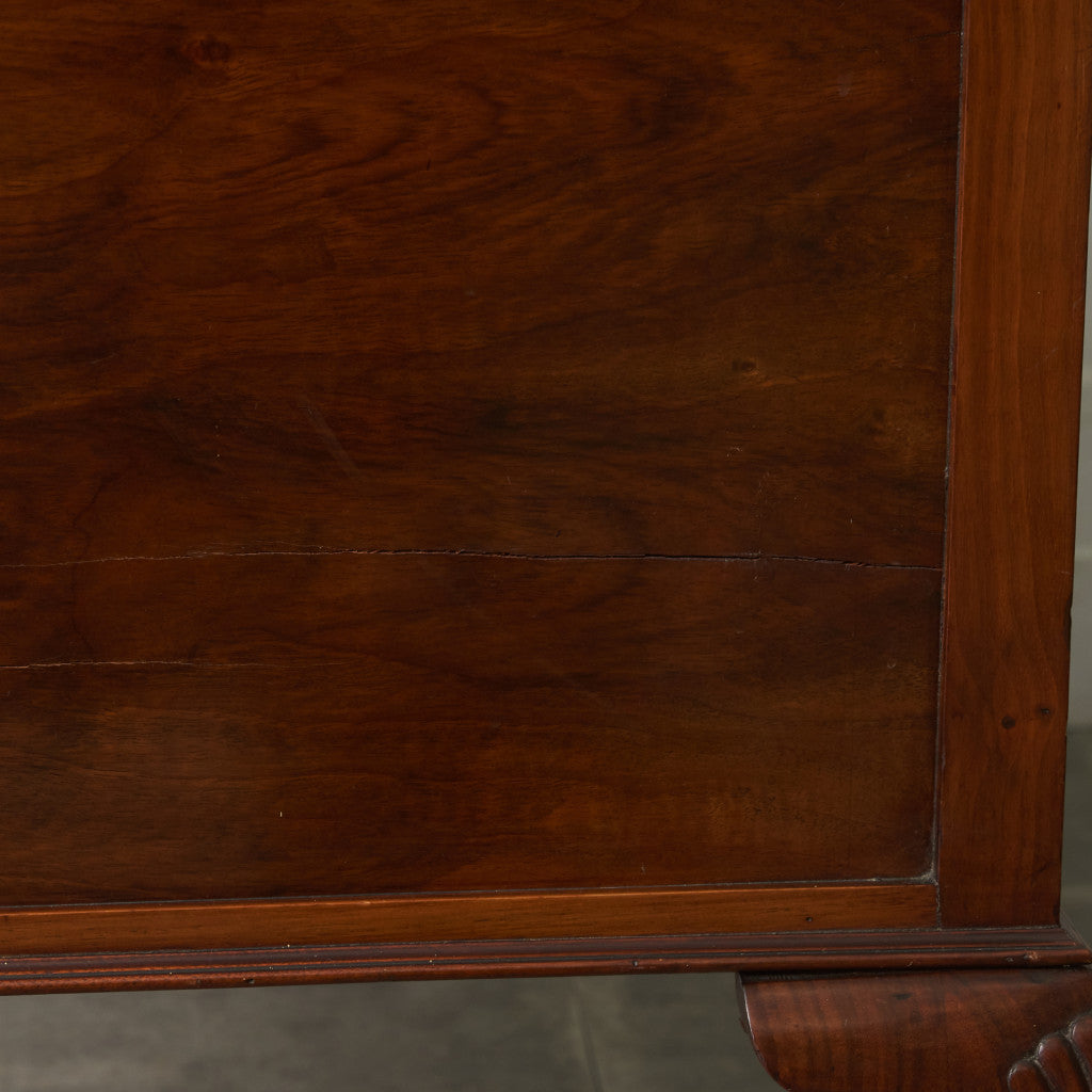 アンティーク ウォールナット材 両袖デスク