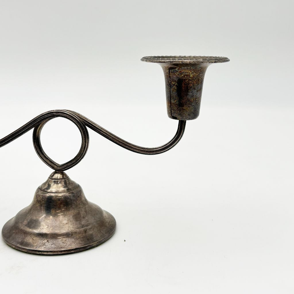 シルバープレート キャンドルスタンド