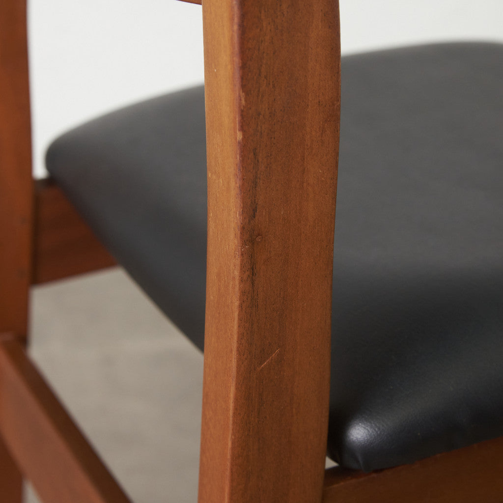 英国ヴィンテージ ラダーバック ダイニングチェア / 張替済