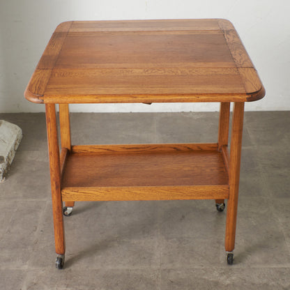 英国アンティーク ドロップリーフ ティートローリー