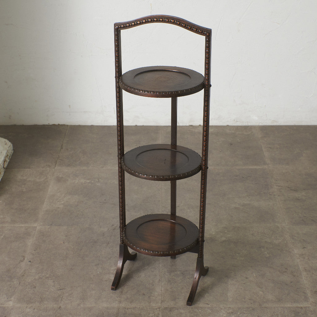 英国アンティーク 折畳み式 ケーキスタンド