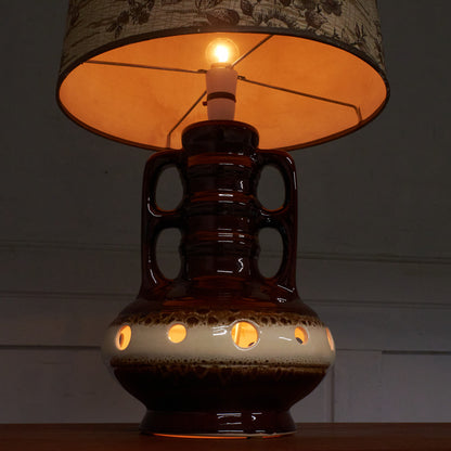 西ドイツヴィンテージ German Art Pottery テーブルランプ