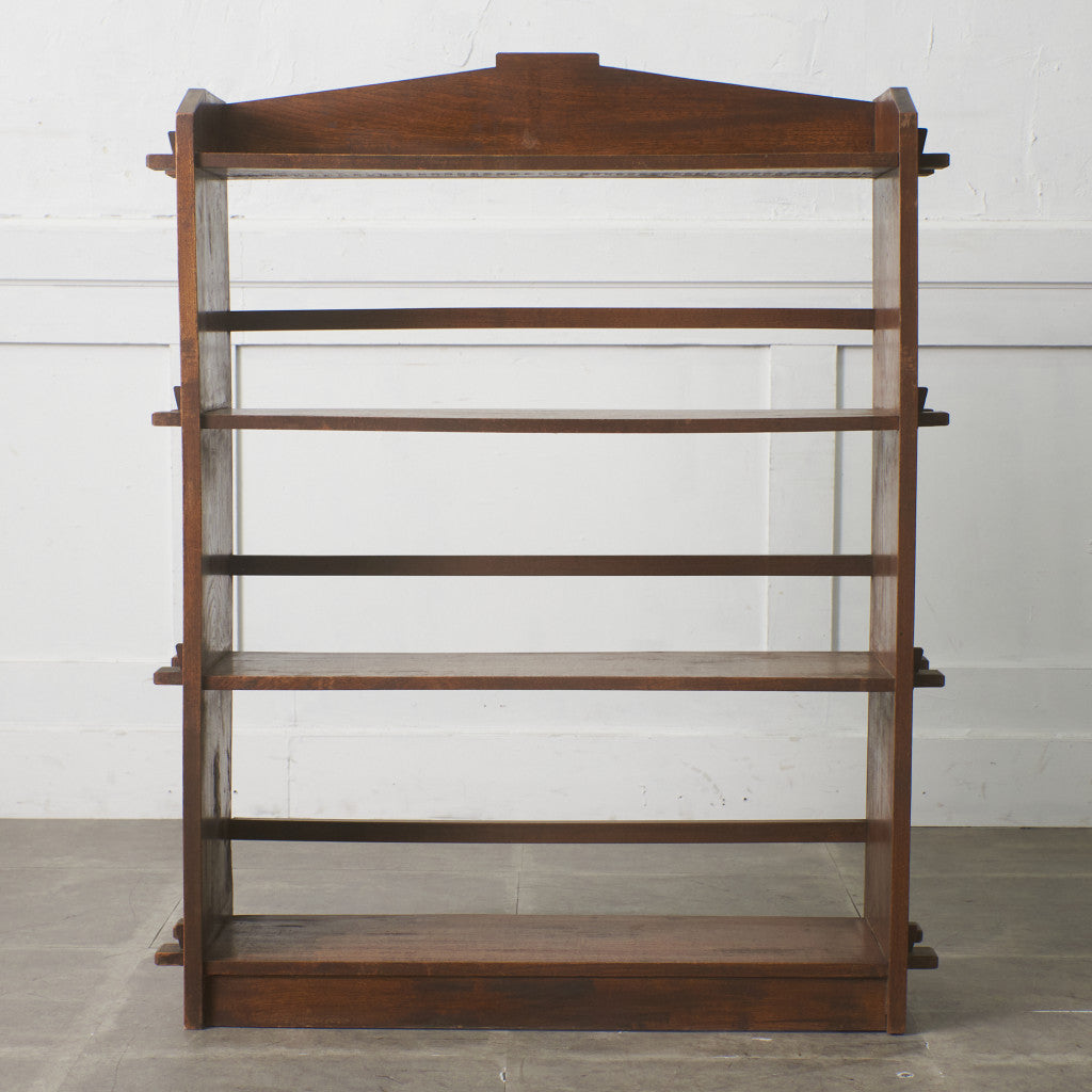 年代物 欅材 ブックケース