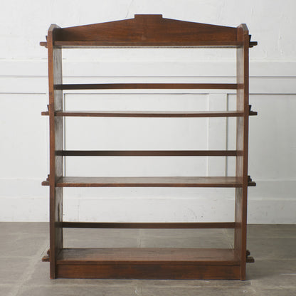 年代物 欅材 ブックケース