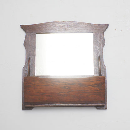 英国アンティーク アーツアンドクラフツ様式 ウォールミラー