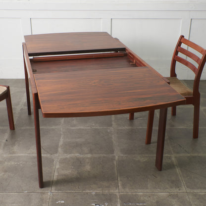 ブラジリアンローズウッド エクステンションダイニングテーブル