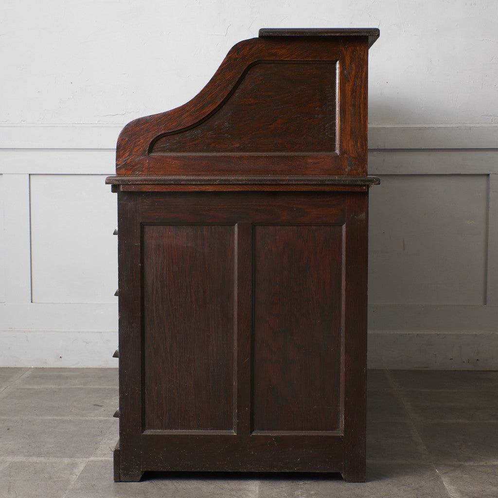 アンティーク・ロールトップデスク(蛇腹) 開閉式スライドシャッター アンティーク・ロールトップデスク(蛇腹) 開閉式スライドシャッター