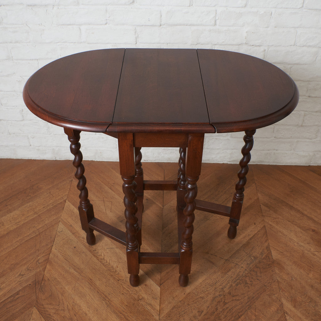 アンティーク ドロップリーフ ゲートレッグテーブル