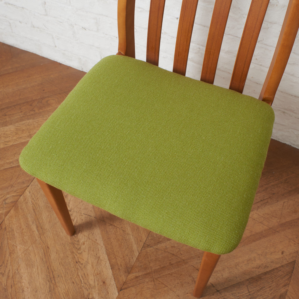 英国ヴィンテージ ダイニングチェア / 張替済