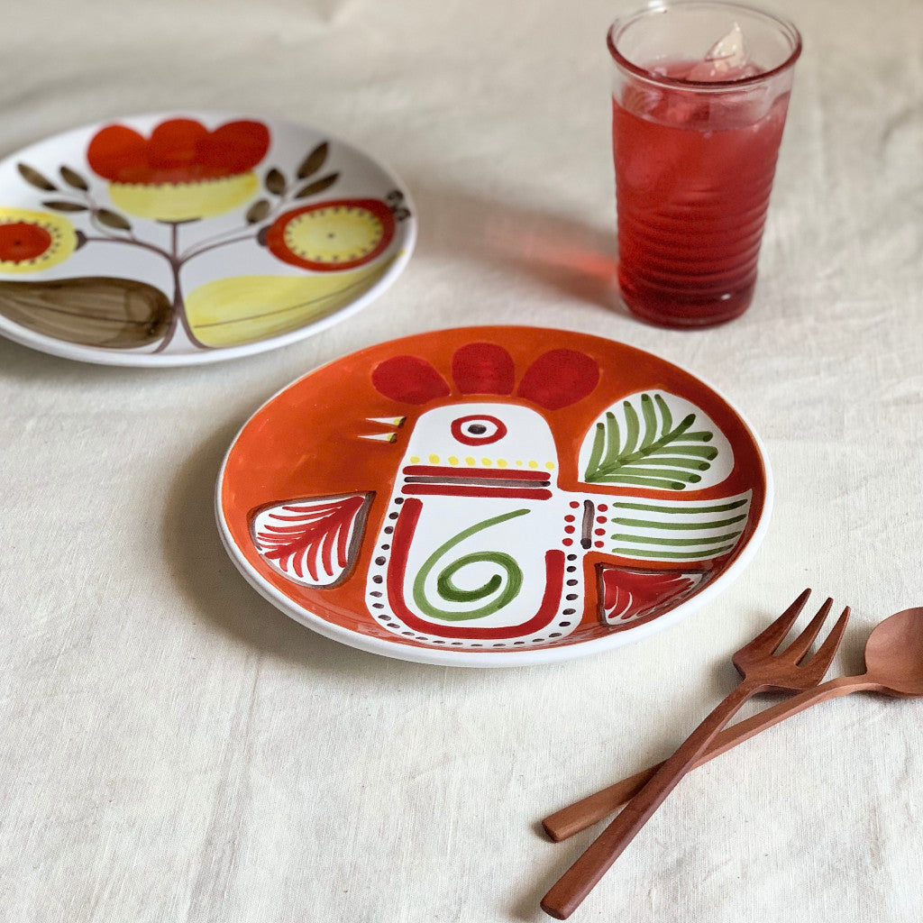 Susannna de Simone 絵皿 19cm ニワトリ