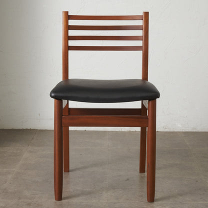 英国ヴィンテージ ラダーバック ダイニングチェア / 張替済