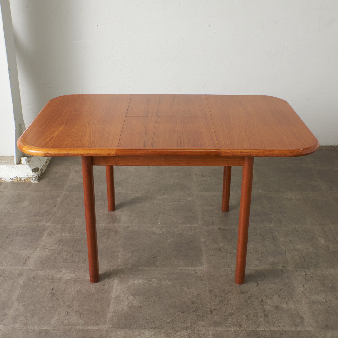 チーク材 エクステンションダイニングテーブル