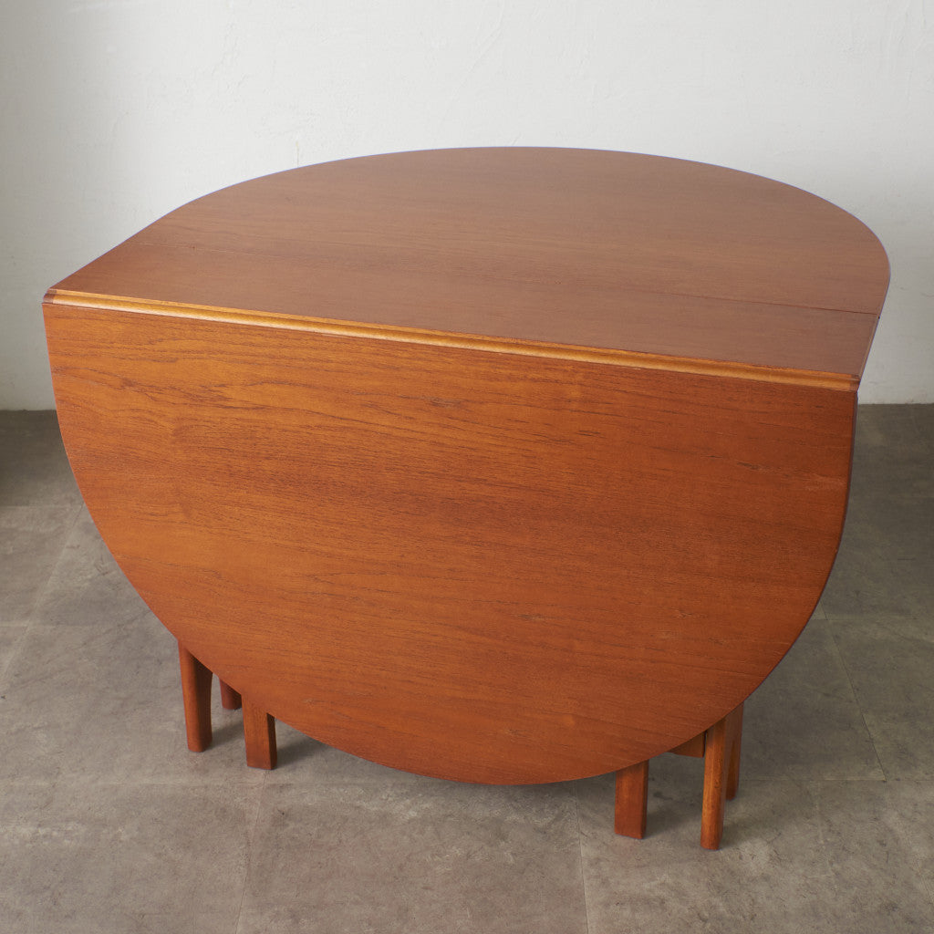 ドロップリーフゲートレッグテーブル