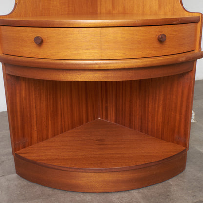 十字扉 ヴィンテージ トールコーナーキャビネット