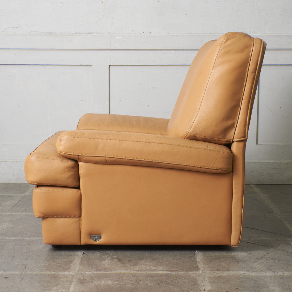 本革張り 1人掛けソファ