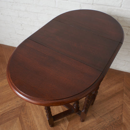 アンティーク ドロップリーフ ゲートレッグテーブル