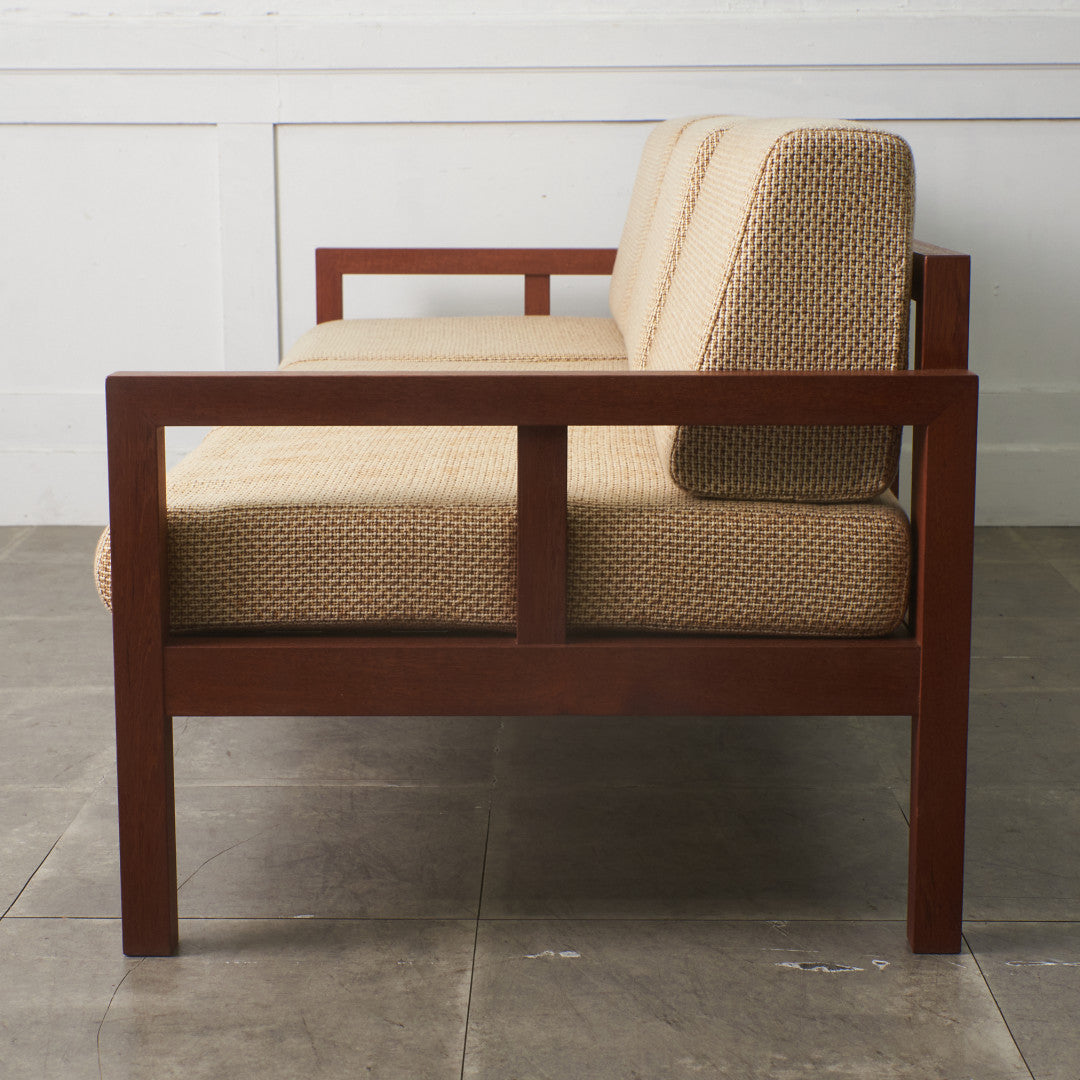 ヴィンテージ チーク材 3人掛けソファ