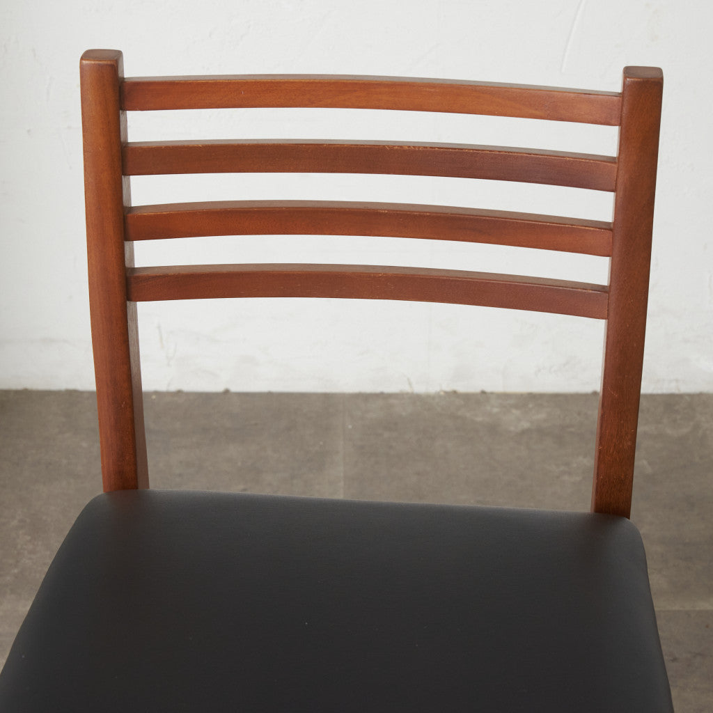 英国ヴィンテージ ラダーバック ダイニングチェア / 張替済