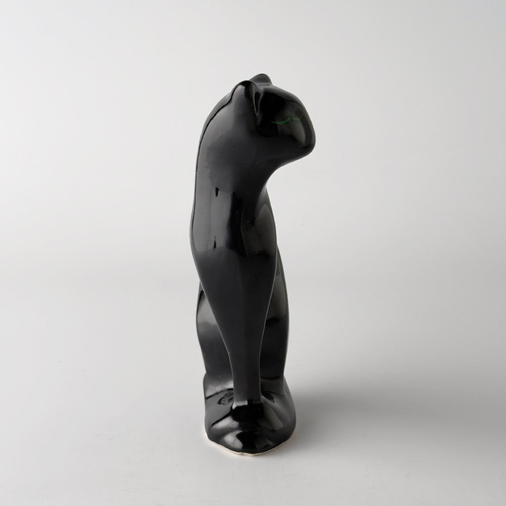 英国ヴィンテージ 黒猫のフィギュリン