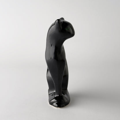 英国ヴィンテージ 黒猫のフィギュリン