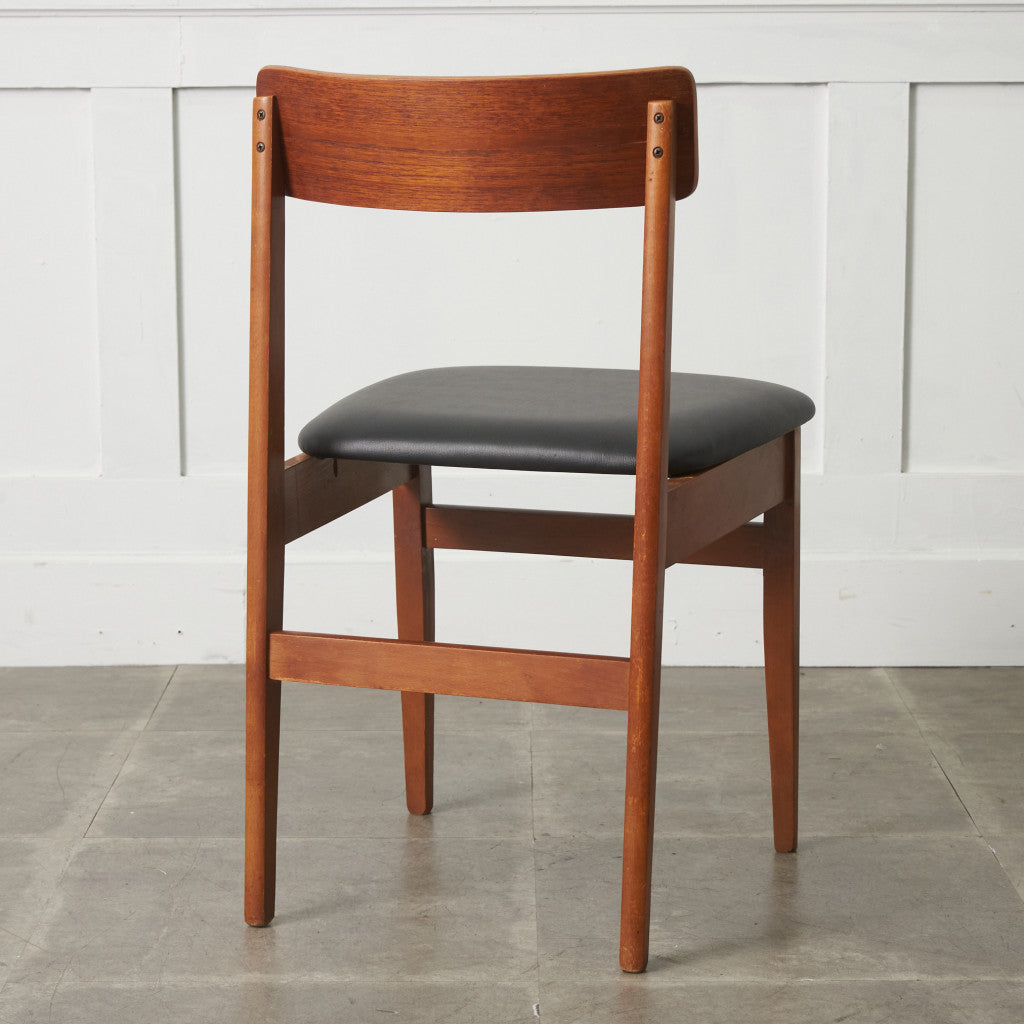 英国ヴィンテージ ダイニングチェア / 張替済