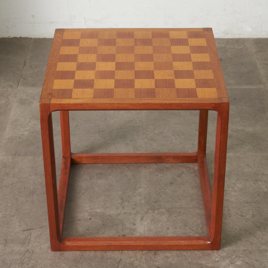 英国ヴィンテージ チェス駒付き チェスサイドテーブル