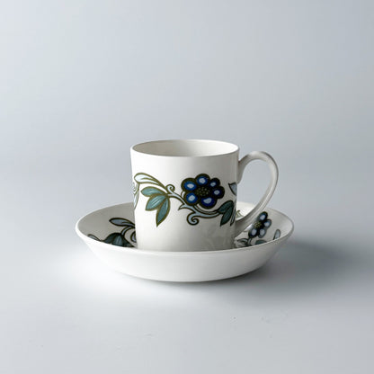 ART NOUVEAU アールヌーボー ブルー カップ＆ソーサー