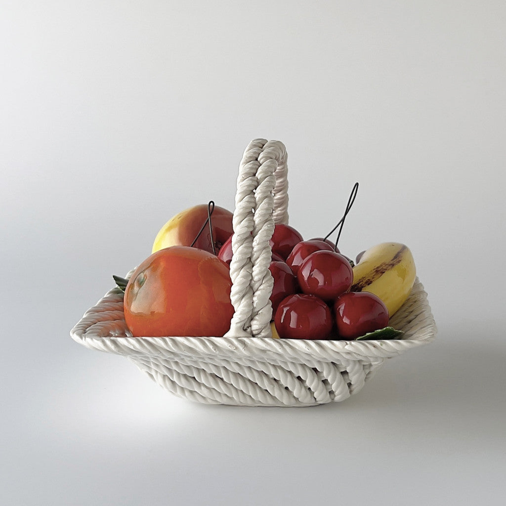 ヴィンテージ セラミック フルーツバスケット