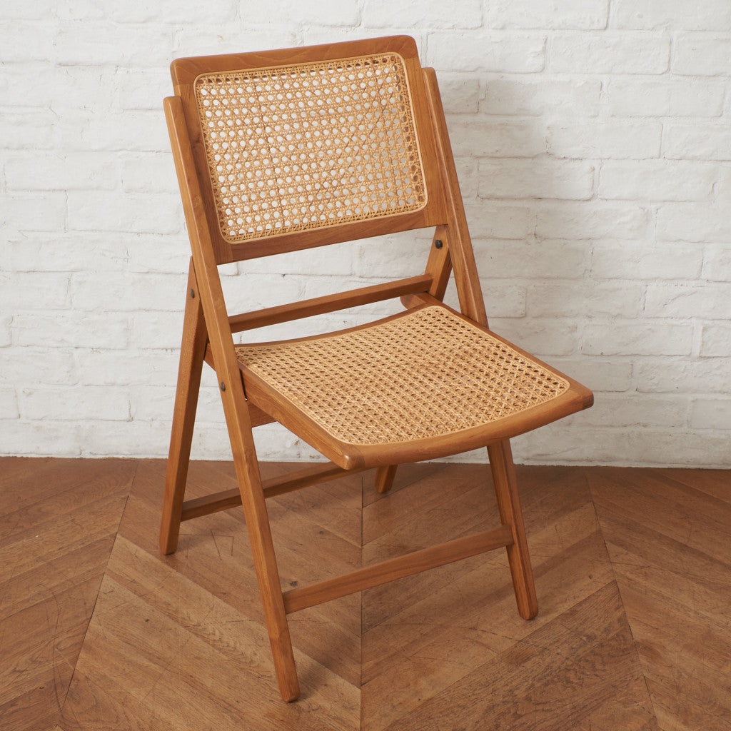 ラタン編み フォールディングチェア