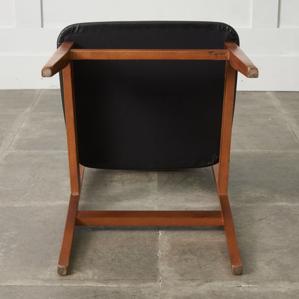 英国ヴィンテージ ダイニングチェア / 張替済