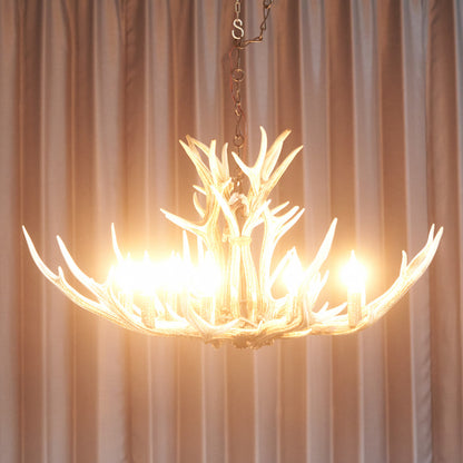 鹿角シャンデリア 9灯式