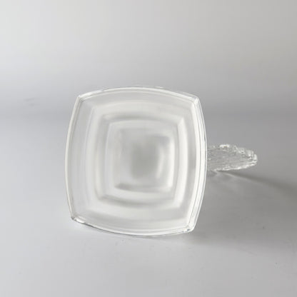 クリスタルガラス 孔雀のオブジェ