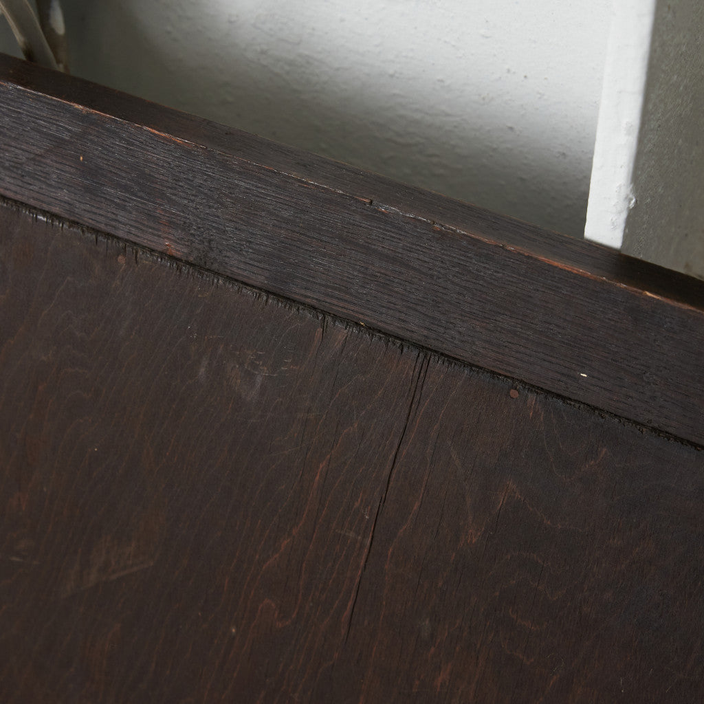 英国アンティーク オーク材 ウォールミラー