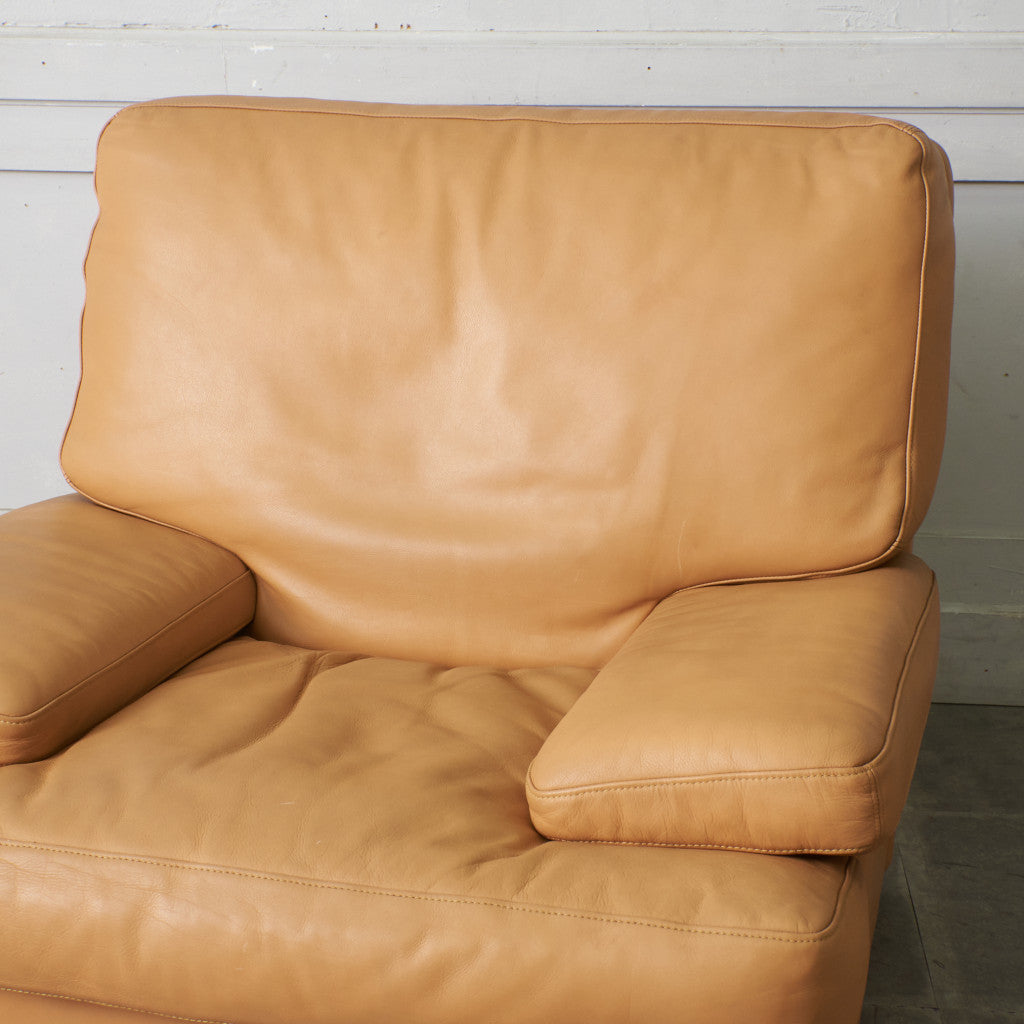 本革張り 1人掛けソファ