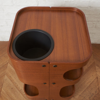 ヴィンテージ プライウッド キャスターワゴン