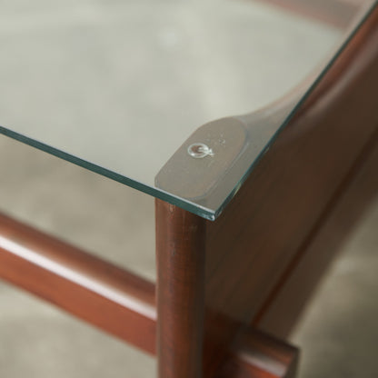 ヴィンテージ ガラストップ コーヒーテーブル