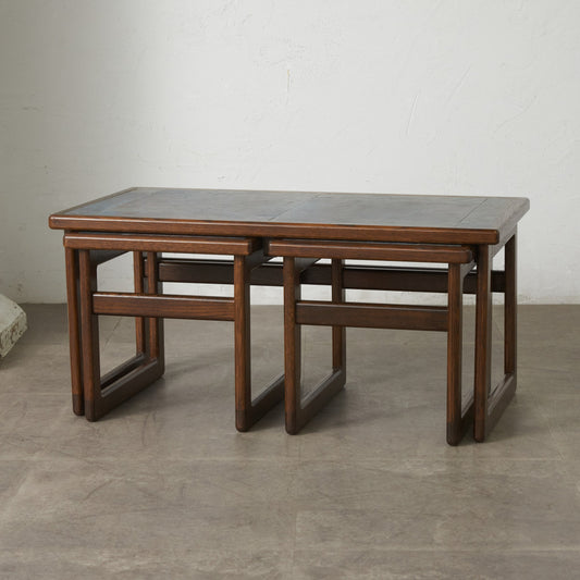 ヴィンテージ タイルトップ ネストテーブル