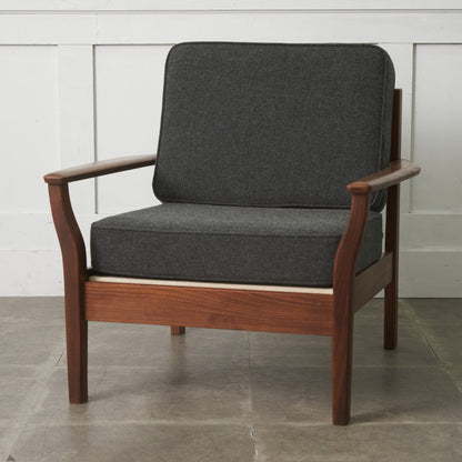 イギリスヴィンテージ アームチェア / 張替済